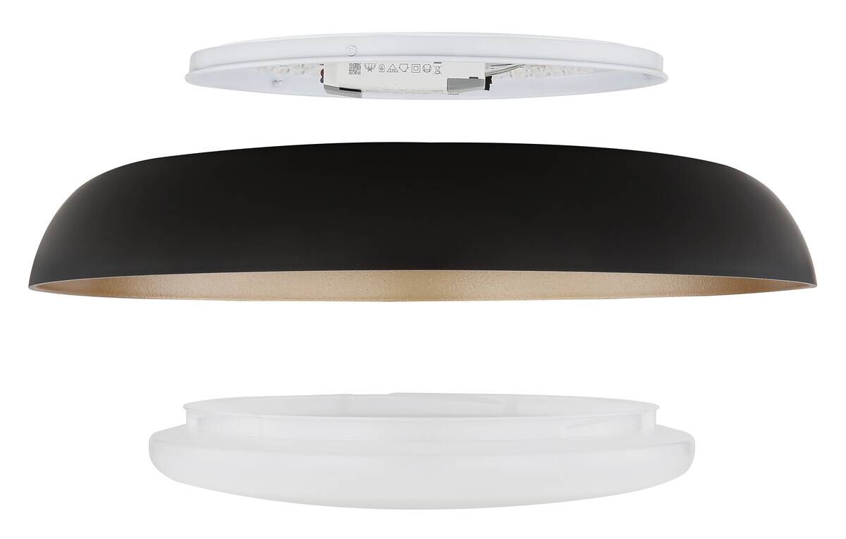 GLOBO LED-Deckenleuchte ORBIS weiß Metall H/D: ca. 9,5x48 cm 1 Brennstellen