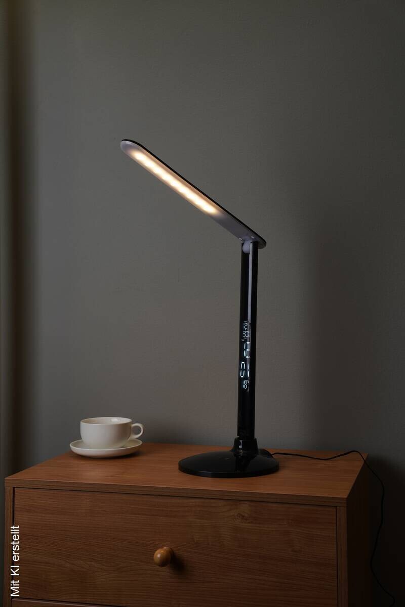 POCOline Tischleuchte Time schwarz Kunststoff H: ca. 50 cm