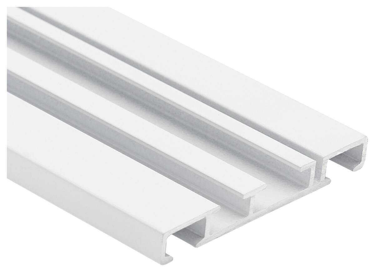 ondeco Alu-Schiene Level weiß Metall L: ca. 150 cm 2 Läufe
