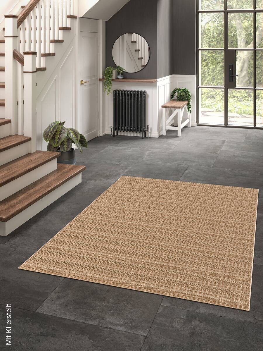 In-/Outdoor-Teppich Grace Kastanie B/L: ca. 80x240 cm