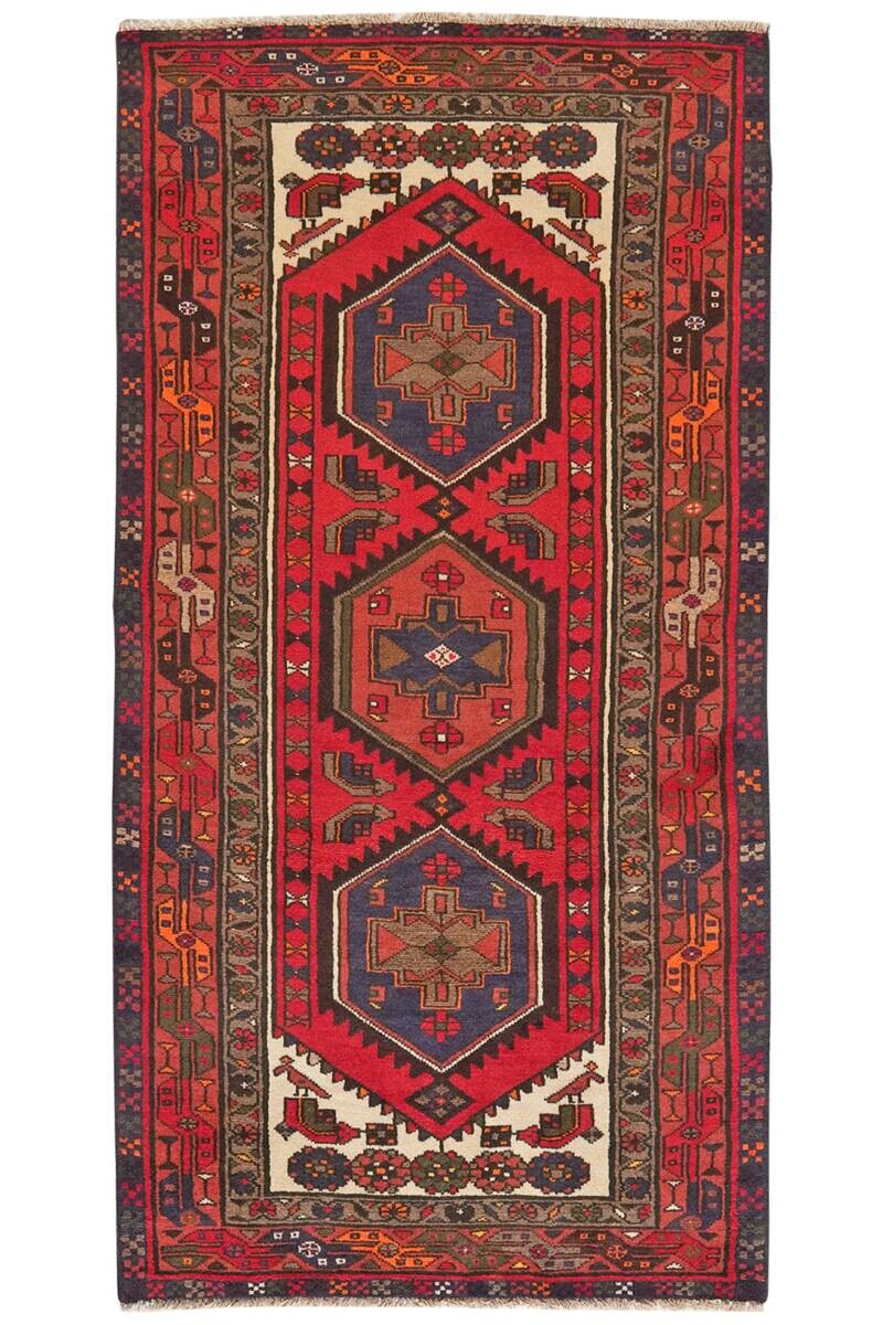 PersaTepp Teppich Khamseh rot B/H/L: ca. 98x1x192 cm