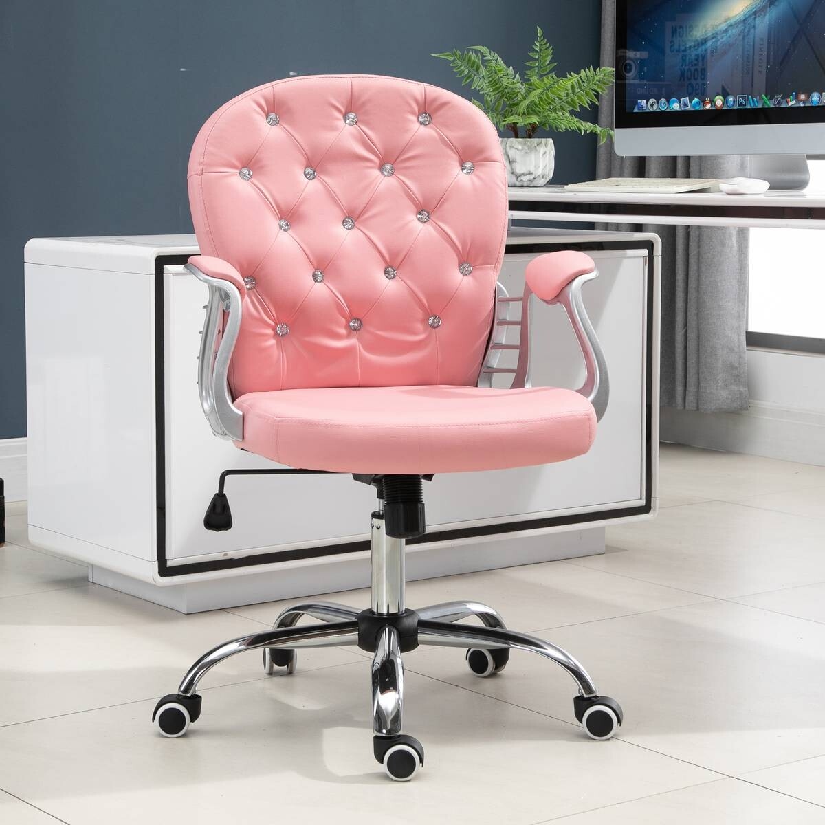 Drehstuhl 921-169V01PK rosa