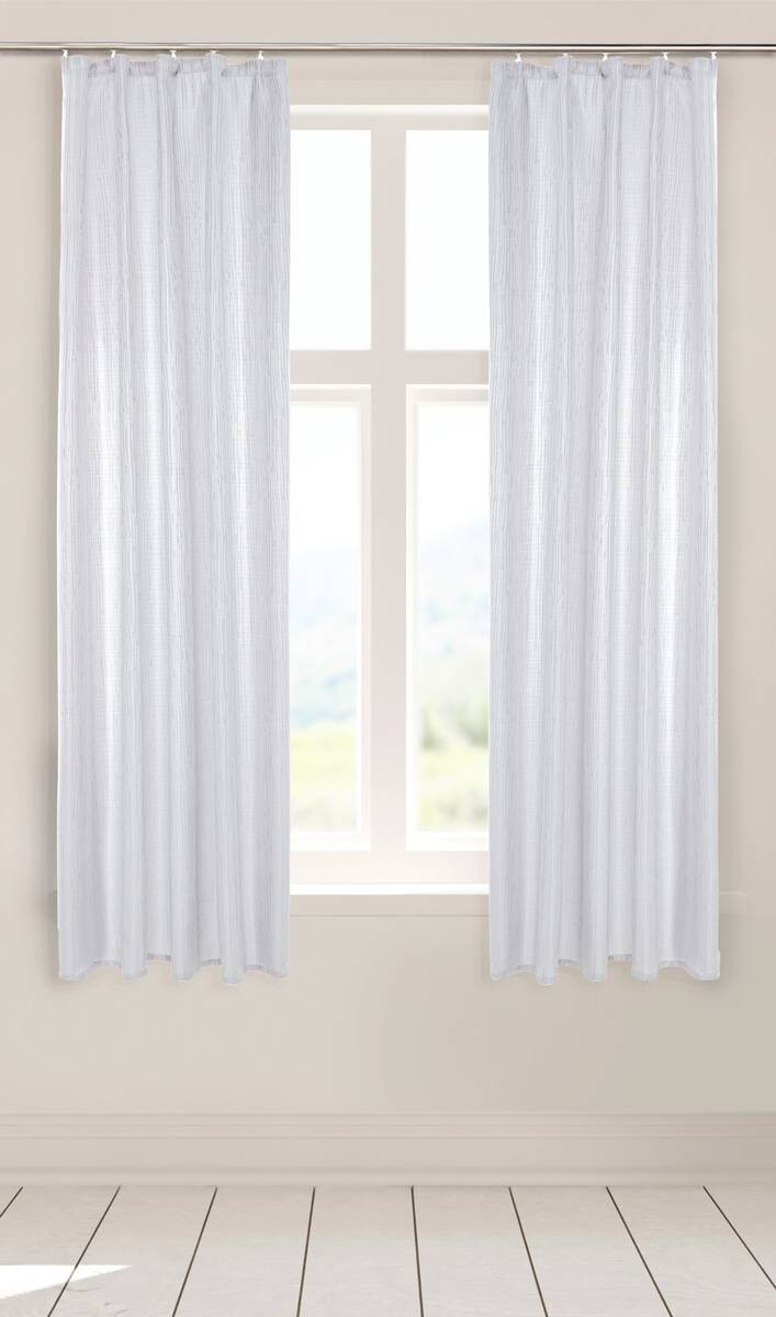 silver edition Dekovorhang Tessin weiß B/L: ca. 140x175 cm