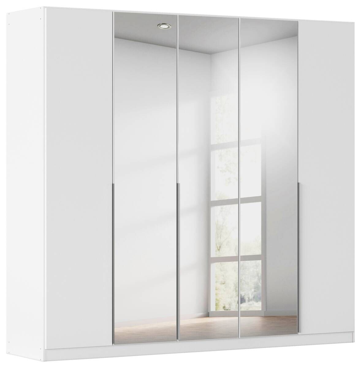 Kleiderschrank Alabama Alpinweiß B/H/T: ca. 225x210x54 cm