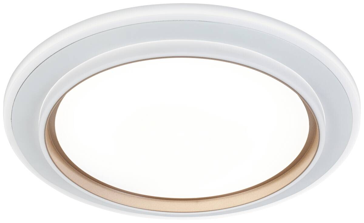 Nolo LED-Deckenleuchte Disc silber Kunststoff B/H/T: ca. 46x46x5 cm