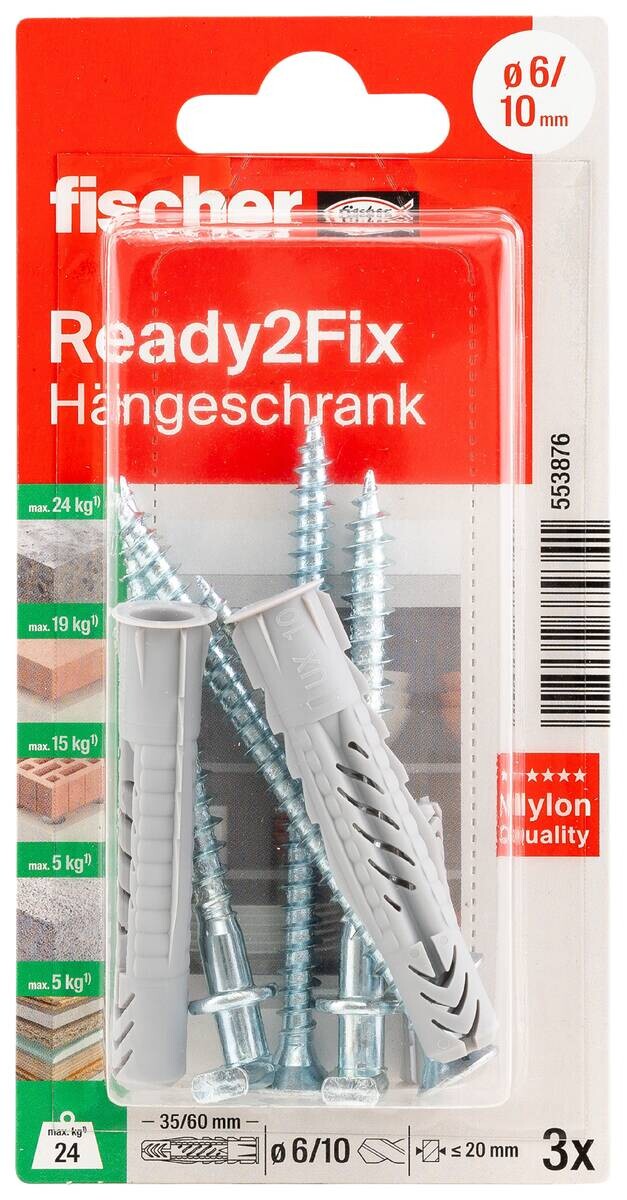 fischer Montage- Set 3 tlg.