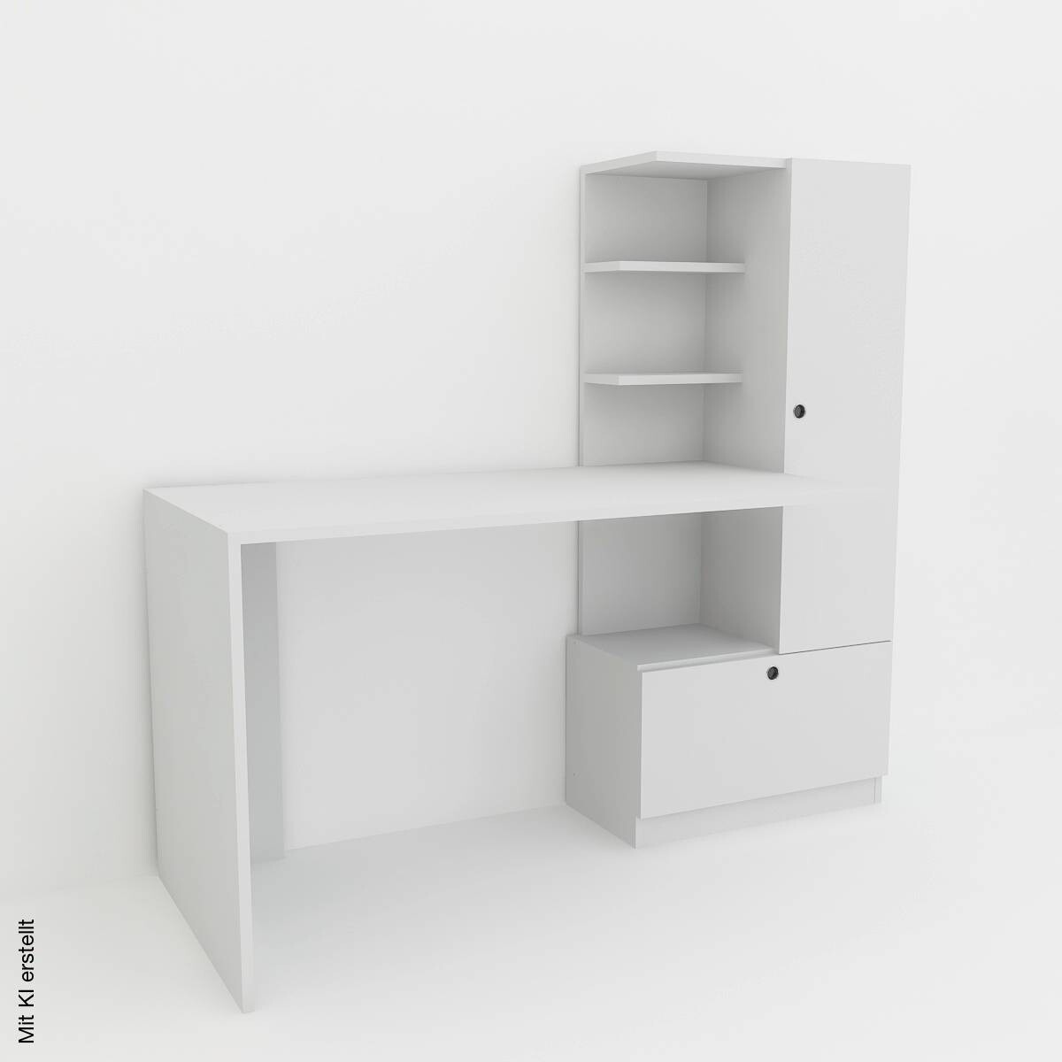 Schreibtisch Merinos weiß B/H/T: ca. 150x120x62 cm