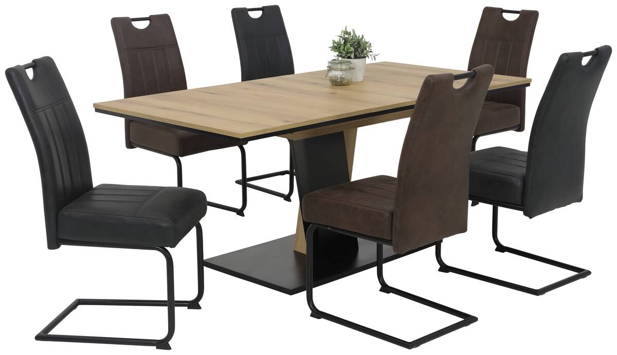 Schwingstuhl Betty braun Vintage B/H/T: ca. 43x99x60 cm