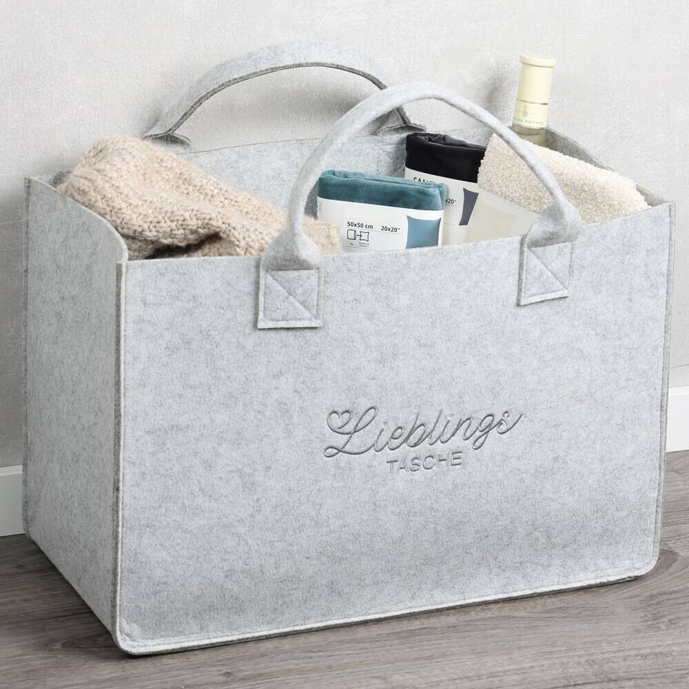 Kesper Tasche grau Polyester B/H/L: ca. 34x25x50 cm