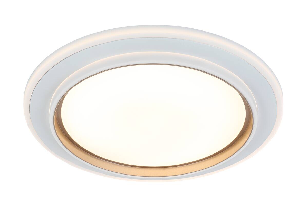 Nolo LED-Deckenleuchte Disc silber Kunststoff B/H/T: ca. 46x46x5 cm