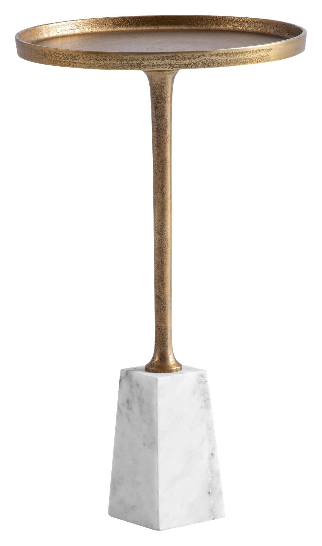 Beistelltisch gold Optik Marmor B/H/T: ca. 34x58x34 cm