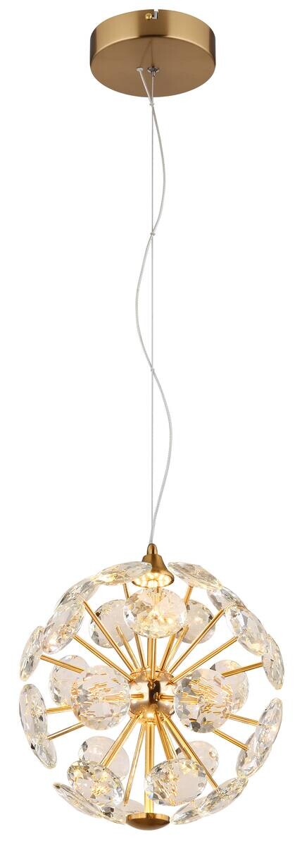 GLOBO Pendelleuchte klar gold Metall H/D: ca. 150x28 cm 1 Brennstellen