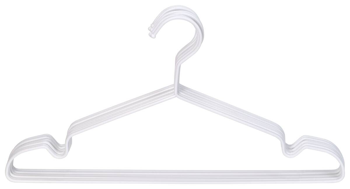 POCOline Kleiderbügel weiß Metall