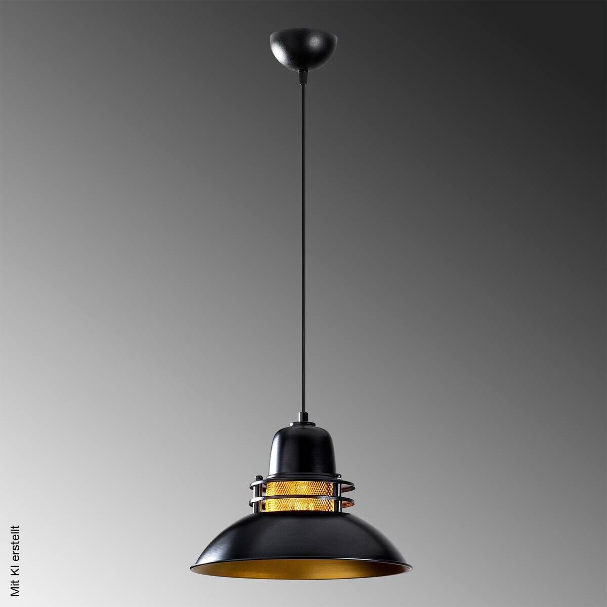 Opviq Pendelleuchte Berceste schwarz B/H/T/L/D: ca. 34x123x34x34x34 cm E27 1 Brennstellen