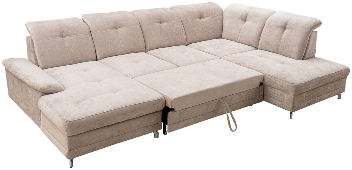 Wohnlandschaft Kendo grau Microfaser B/H/T: ca. 337x105x172 cm