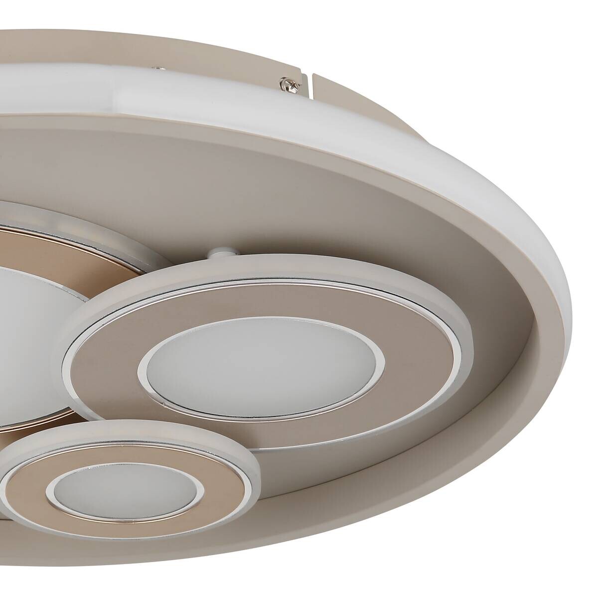 GLOBO LED-Deckenleuchte Opal sand Metall Acryl H/D: ca. 6,5x42 cm 1 Brennstellen