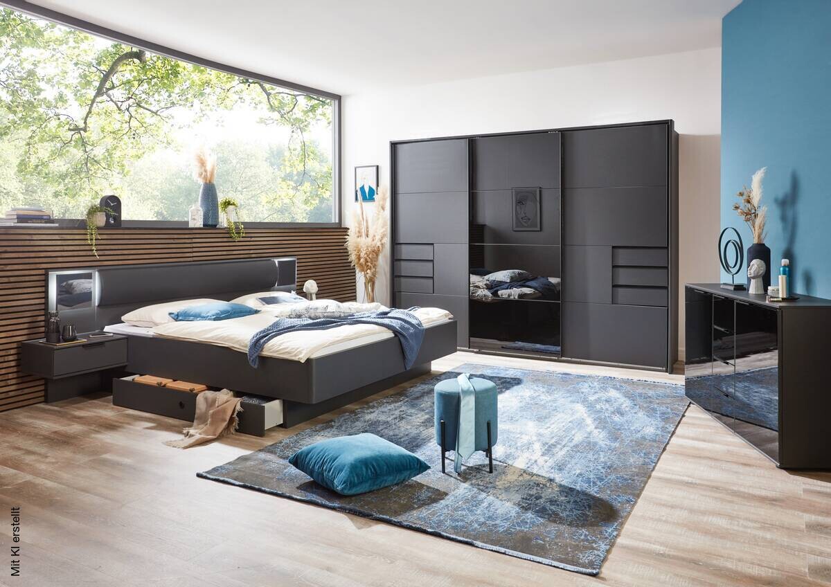 Kombikommode Barcelona Graphit B/H/T: ca. 130x83x41 cm