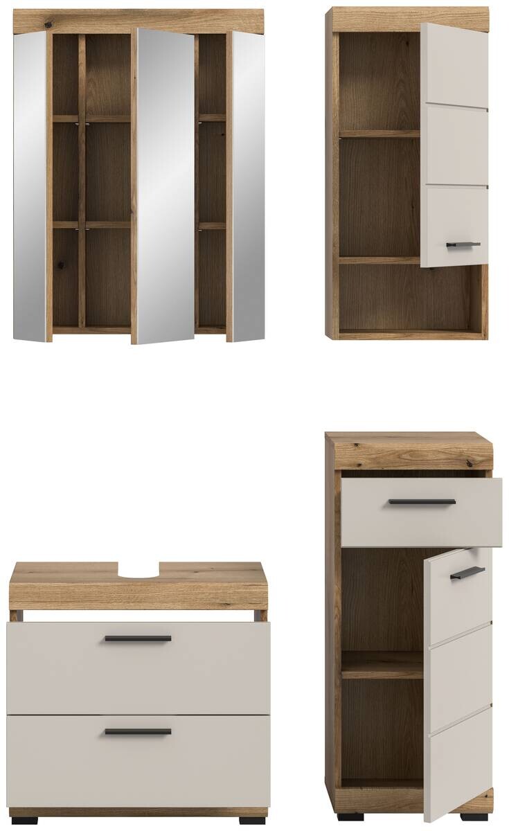 Badezimmer-Set Scout Evoke Oak Nachbildung Kaschmirgrau Nachbildung B/H/T: ca. 112x191x34 cm