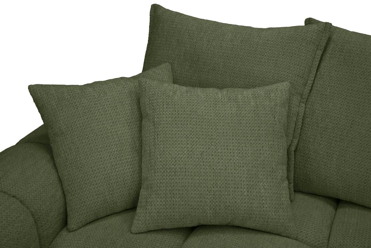Ecksofa grün Microfaser B/H/T: ca. 312x97x229 cm