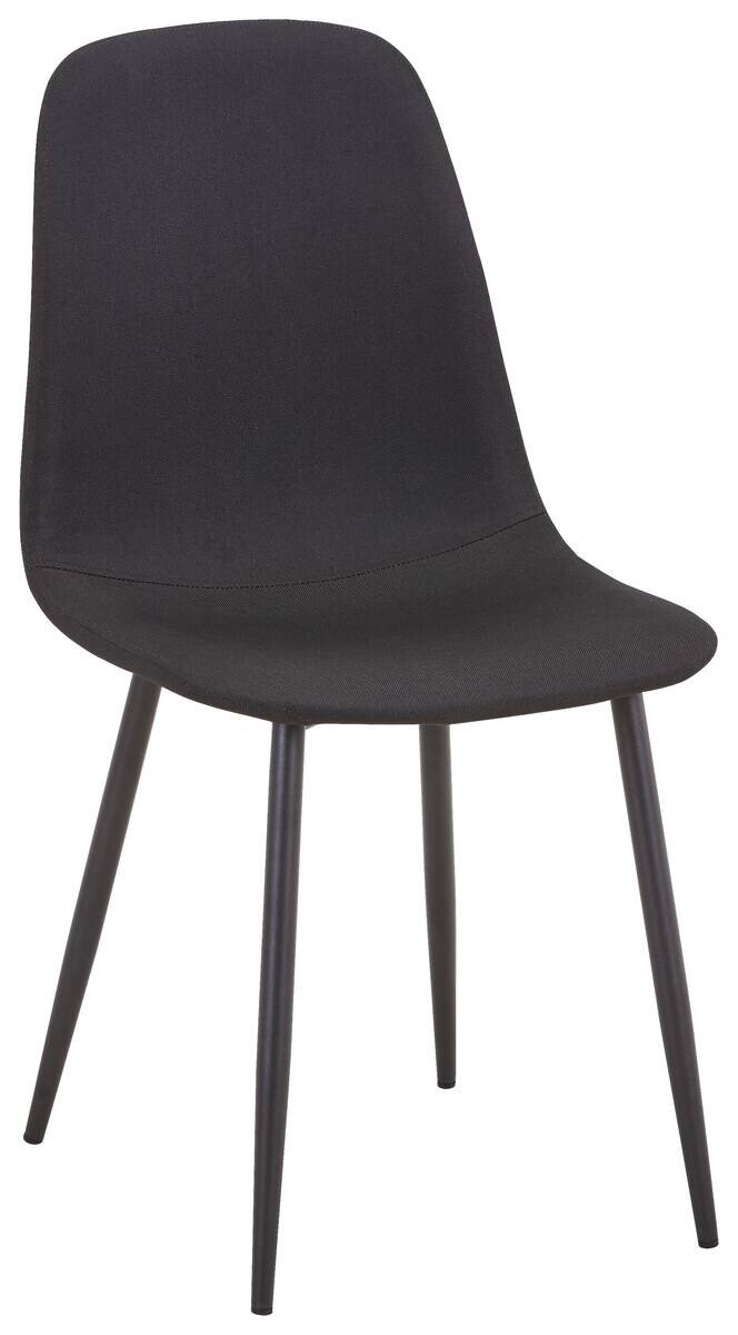 Stuhl Pia schwarz Microfaser B/H/T: ca. 44x87x41 cm