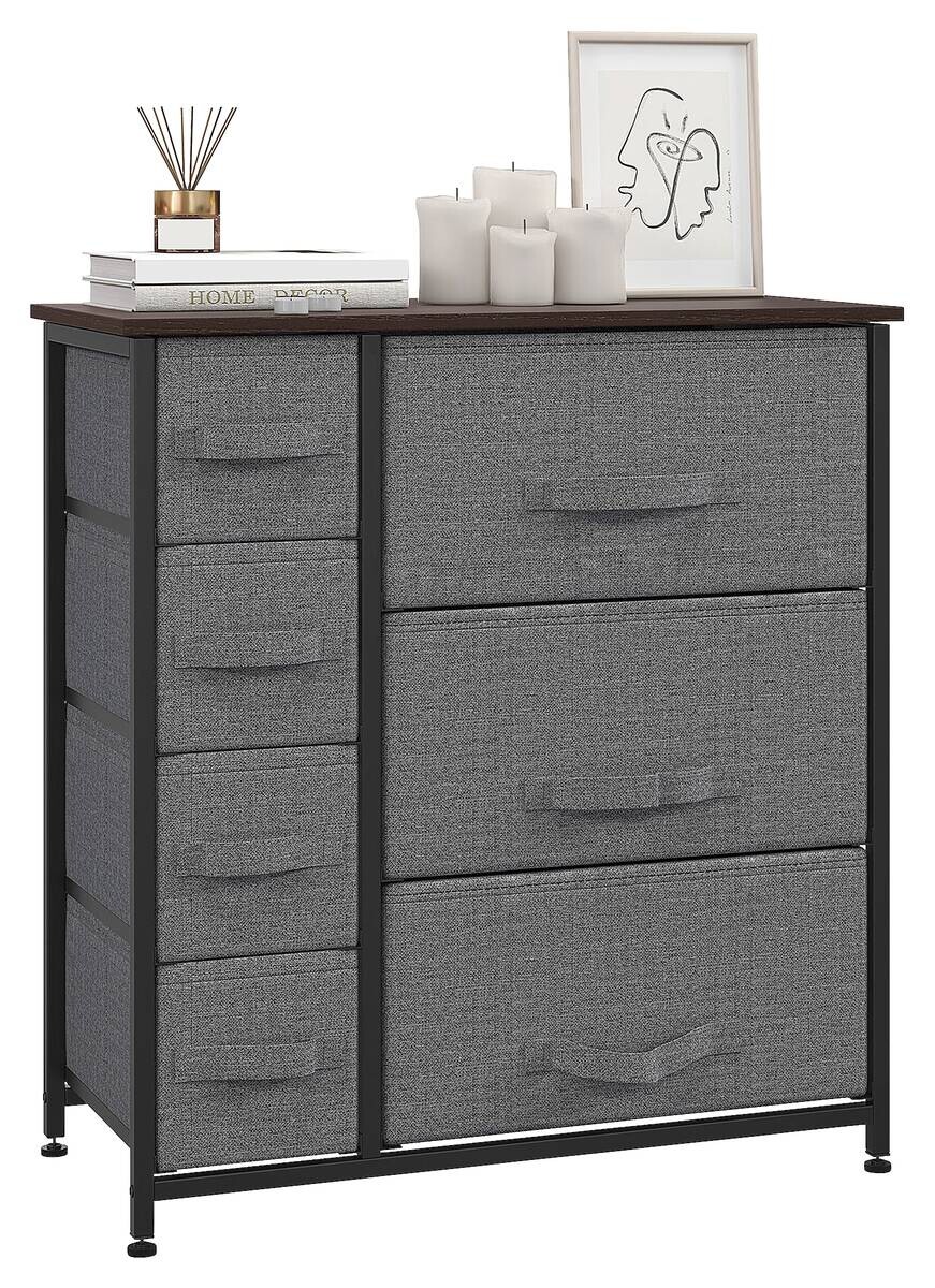 HOMCOM Aufbewahrungsregal dunkelgrau Edelstahl B/H/L: ca. 30x63,5x71 cm