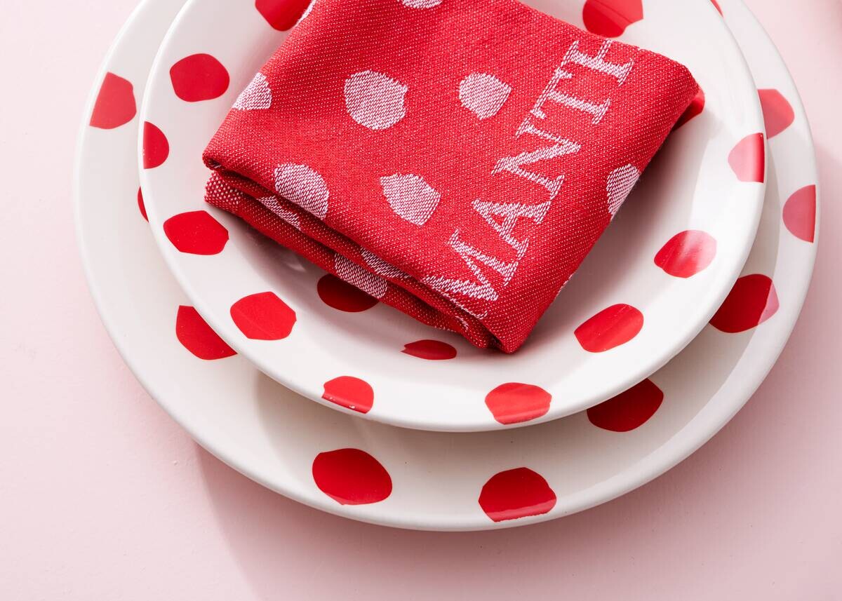 CASA SAMANTHA Teller SABOR rot Steinzeug 3 tlg.