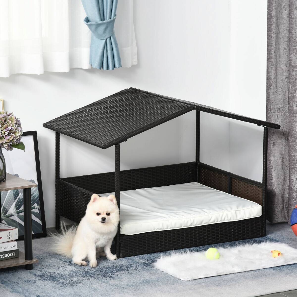 PawHut Hunde-Zubehör braun Polyester B/H/L: ca. 98x69x70 cm