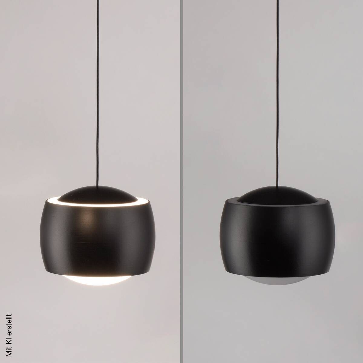 Just Light Pendelleuchte Ballini schwarz