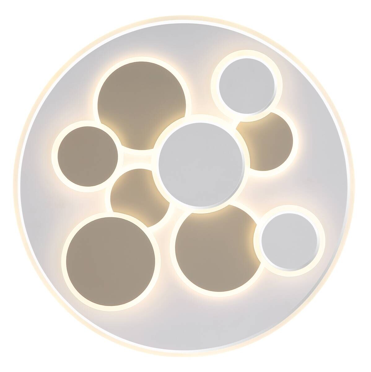 GLOBO LED-Deckenleuchte sand weiß Metall H/D: ca. 6x48,5 cm 1 Brennstellen