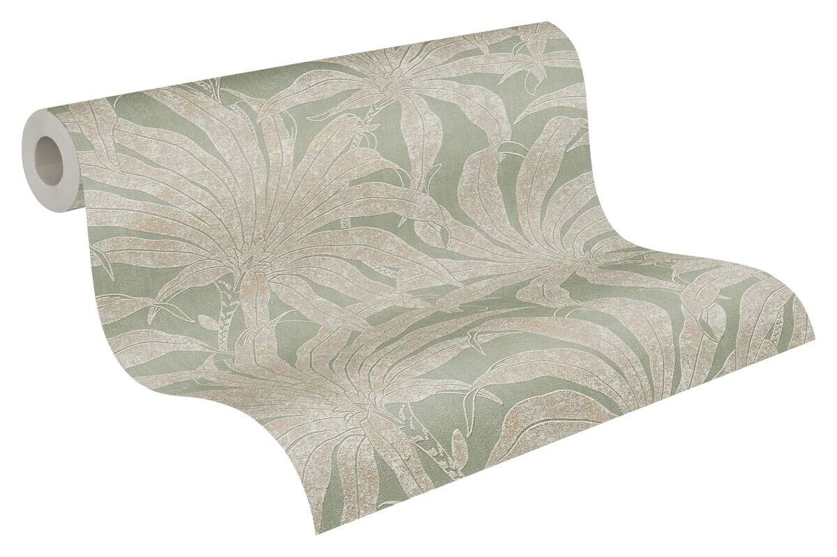 A.S.Creation Vliestapete grün gold silber B/H/D: ca. 53x1005x9,5 cm