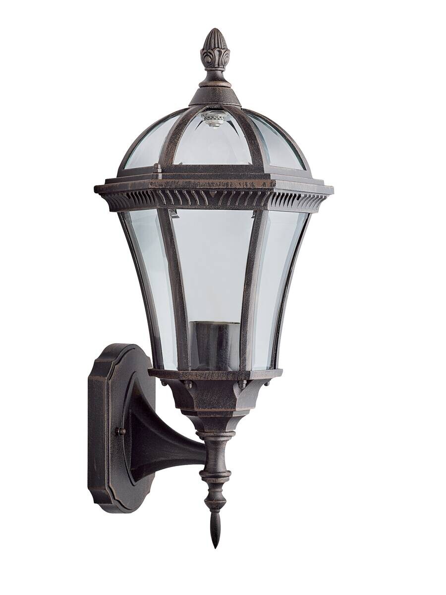 Wandaußenleuchte braun klar B/H/T: ca. 20x41x22 cm