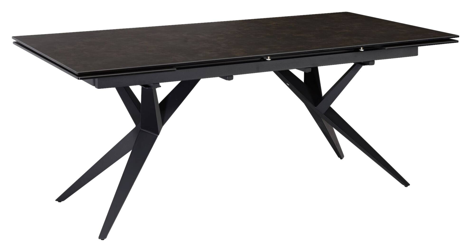 Esstisch schwarz Marmor Optik B/H/T: ca. 180x76x95 cm