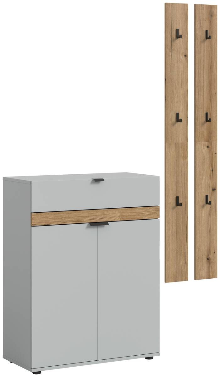 Garderobe Naro weiß Evoke Oak Nachbildung B/H/T: ca. 150x194x37 cm