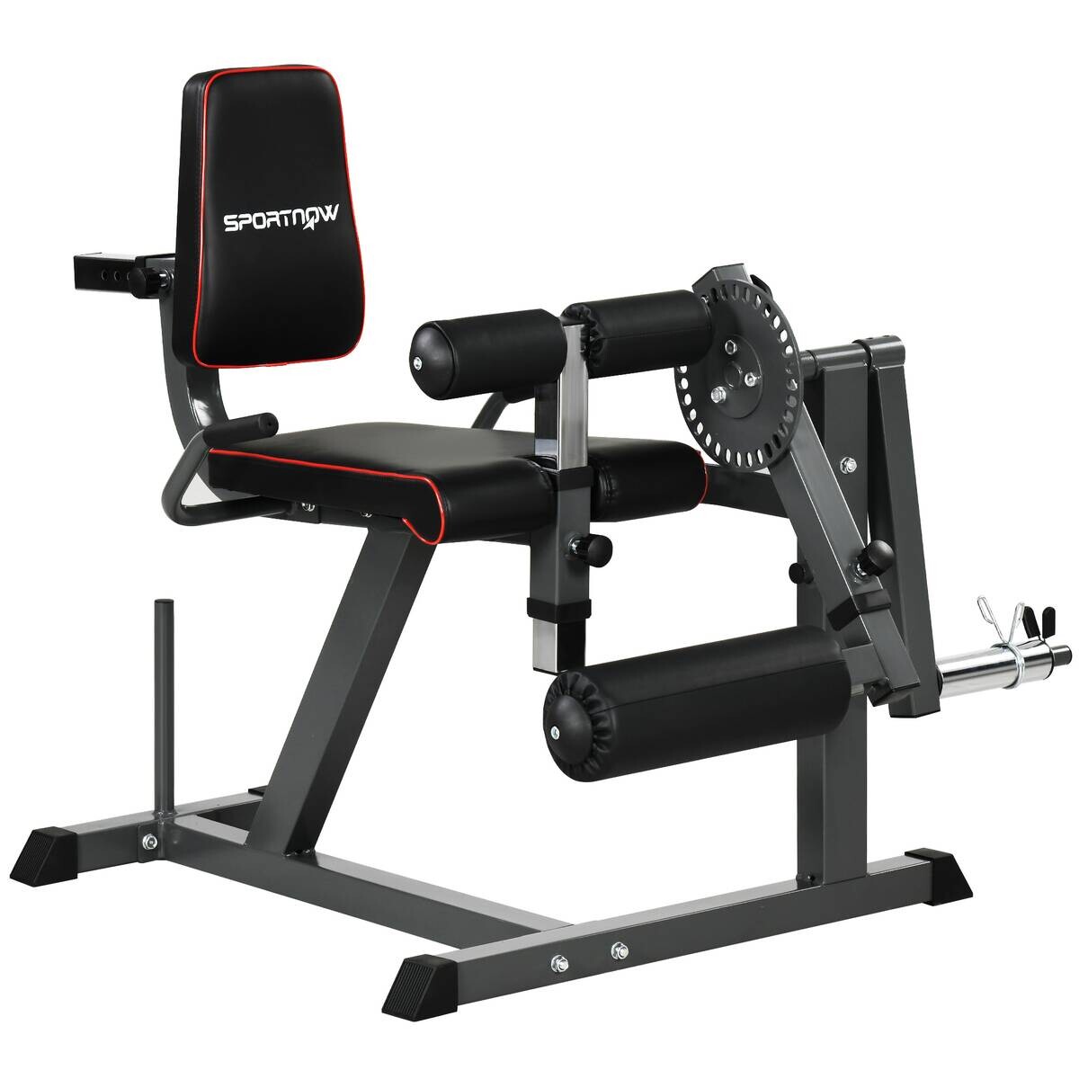 SPORTNOW Beinstrecker schwarz Stahl B/H/L: ca. 90x105x100 cm