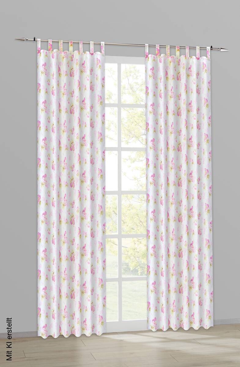 POCOline Kombivorhang Rosemarie-II rosé B/L: ca. 135x245 cm