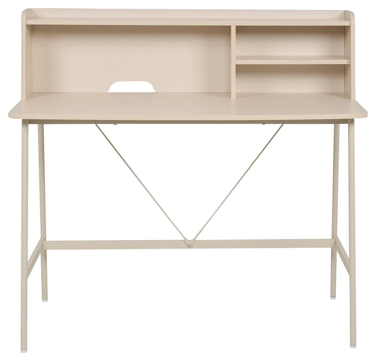 Schreibtisch Kandy beige B/H/T: ca. 115x106x55 cm