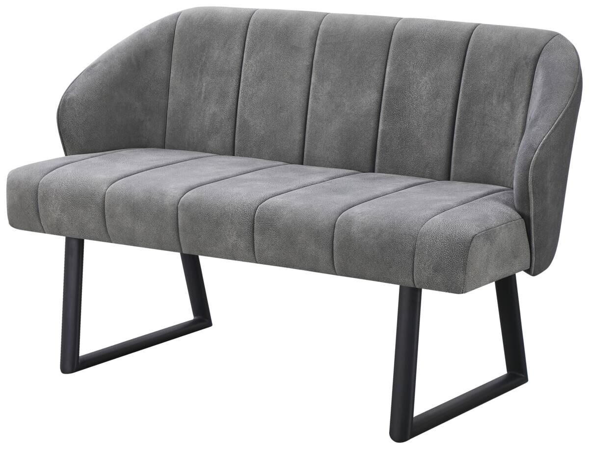 Polsterbank Sven grau B/H/T: ca. 131x81,5x63 cm