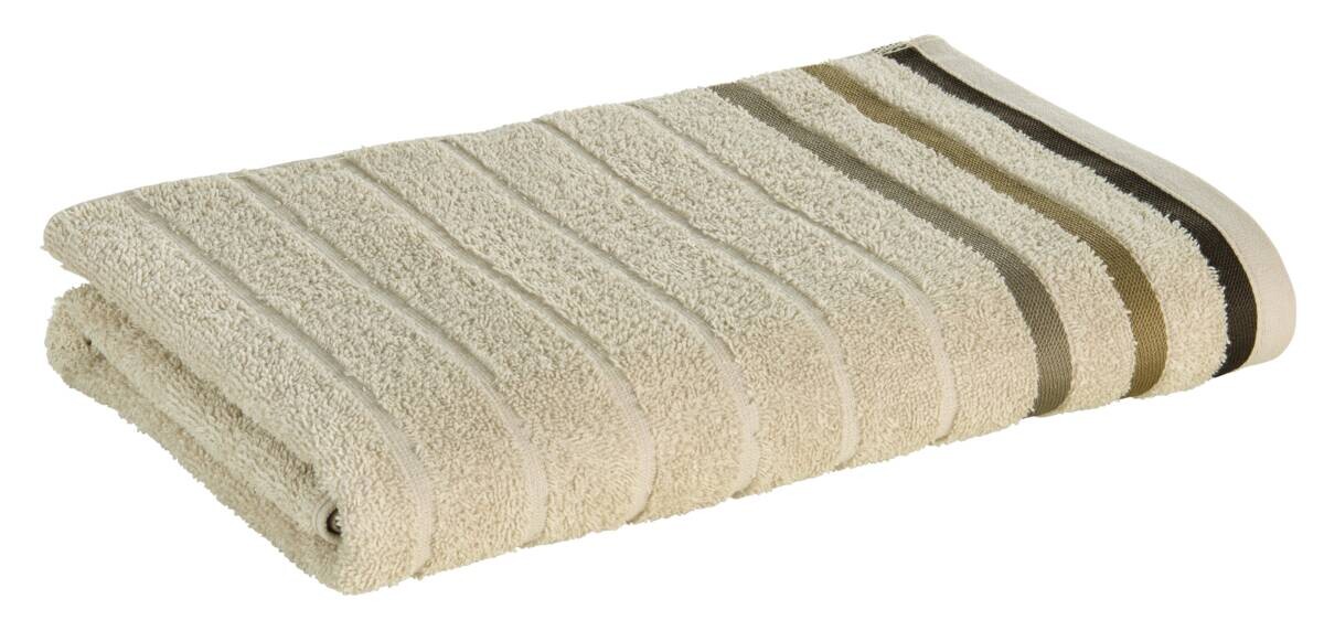 oh cosy Duschtuch Marta sand 100% Baumwolle B/L: ca. 70x140 cm