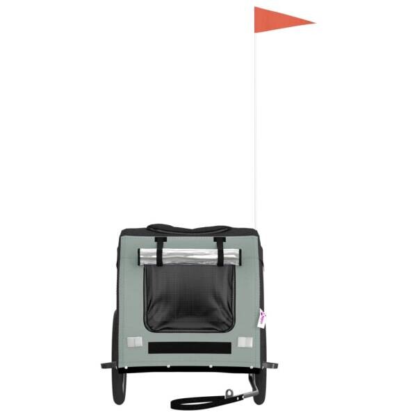 vidaXL Fahrradanhänger schwarz schwarz B/H/L: ca. 64x66x125 cm