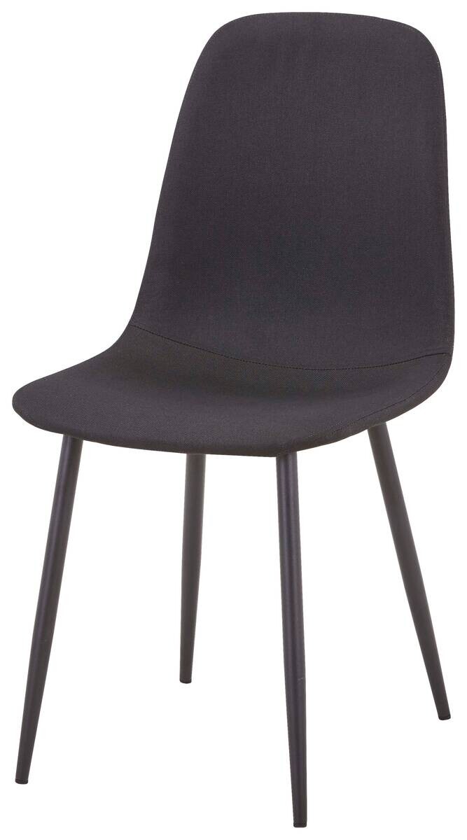 Stuhl Pia schwarz Microfaser B/H/T: ca. 44x87x41 cm