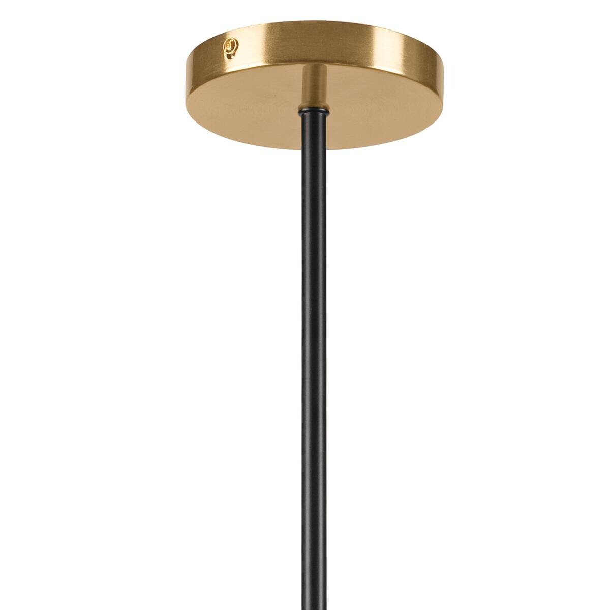 Lamkur Pendelleuchte GEORGIA 49281 schwarz gold Glas Stahl H/L: ca. 48,5x54 cm E27 5 Brennstellen