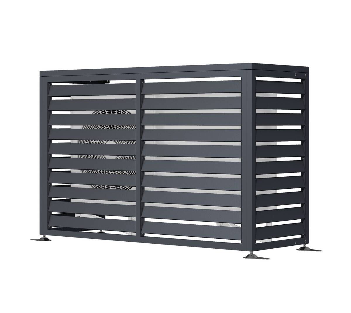 Westmann Verkleidung Wärmepumpe Boxa anthrazit B/H/L: ca. 140x97x56 cm