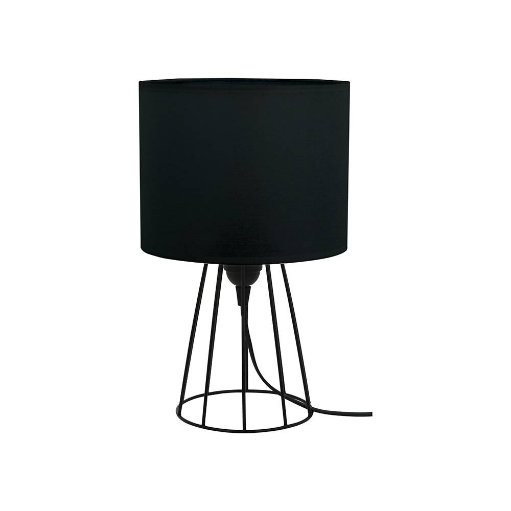 SPOT Light Tischleuchte Lucie schwarz Textil Metall H/D: ca. 32x20 cm E27 1 Brennstellen