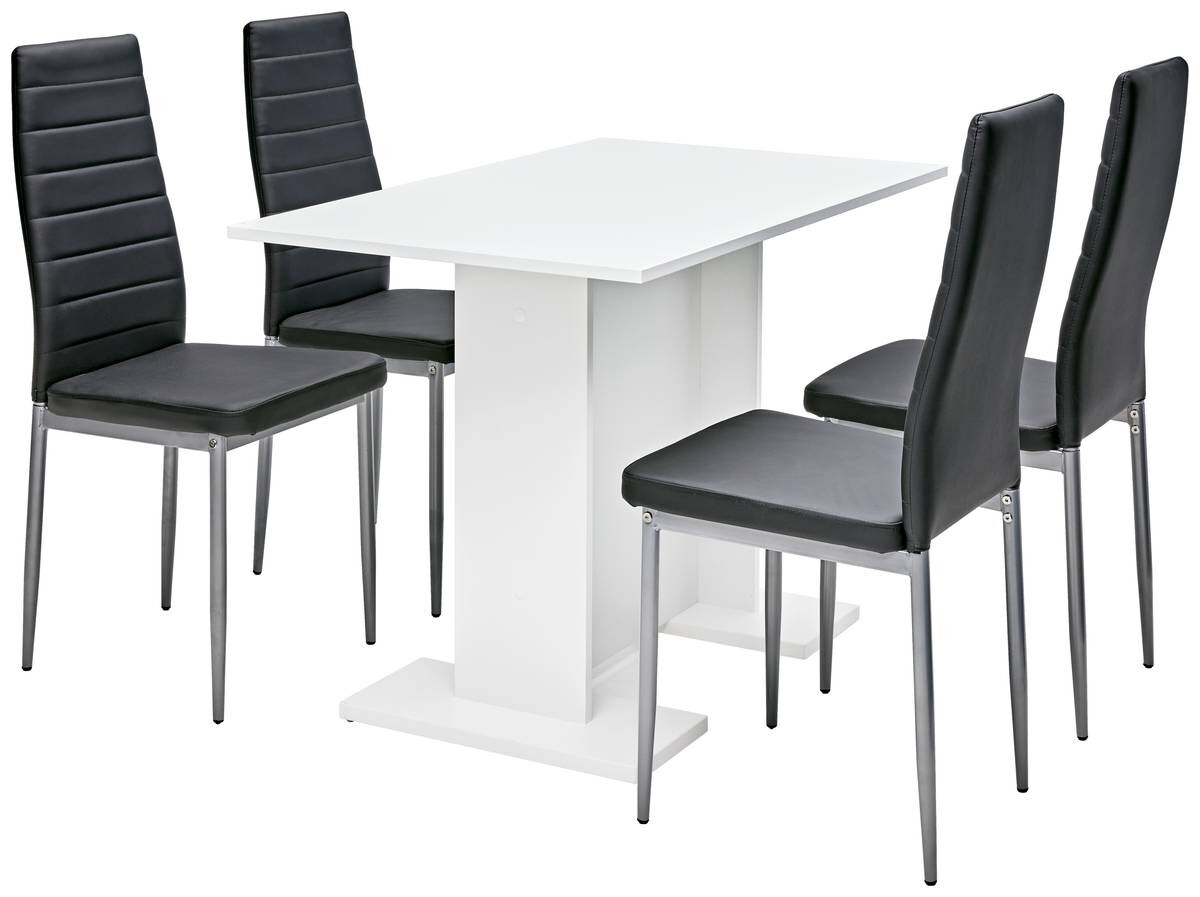 Tischgruppe Elly weiß B/H/T: ca. 108x75x68 cm