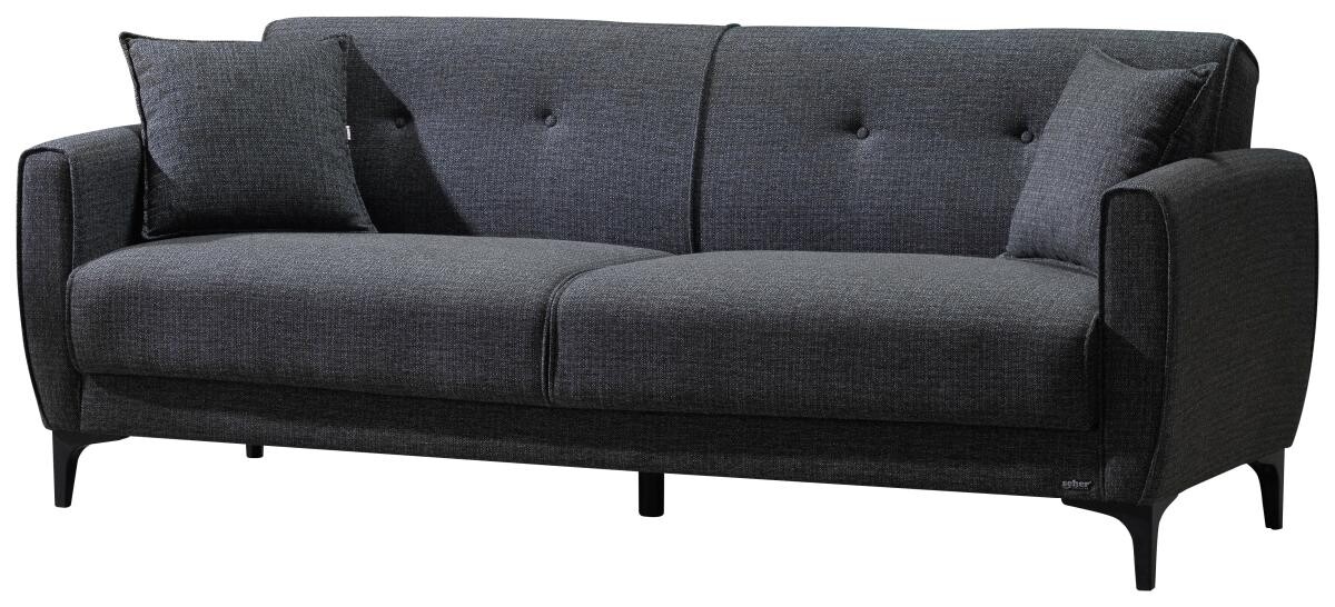 Sofa 3-2-1 San Marino anthrazit Microfaser B/H/T: ca. 76x84x83 cm