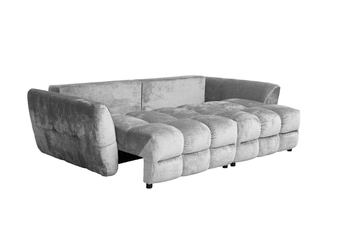 Big Sofa Moma hellgrau Microfaser B/H/T: ca. 250x97x120 cm