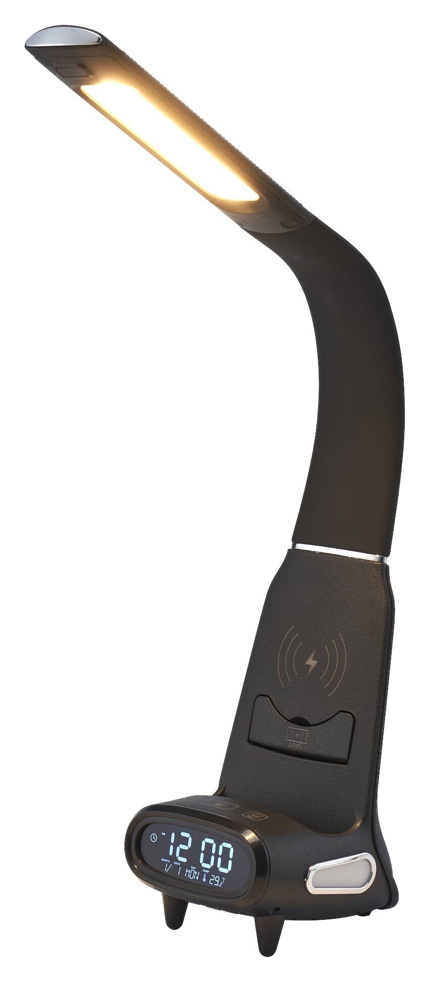 POCOline LED-Schreibtischleuchte Timon schwarz B/H/L: ca. 11x9x45 cm