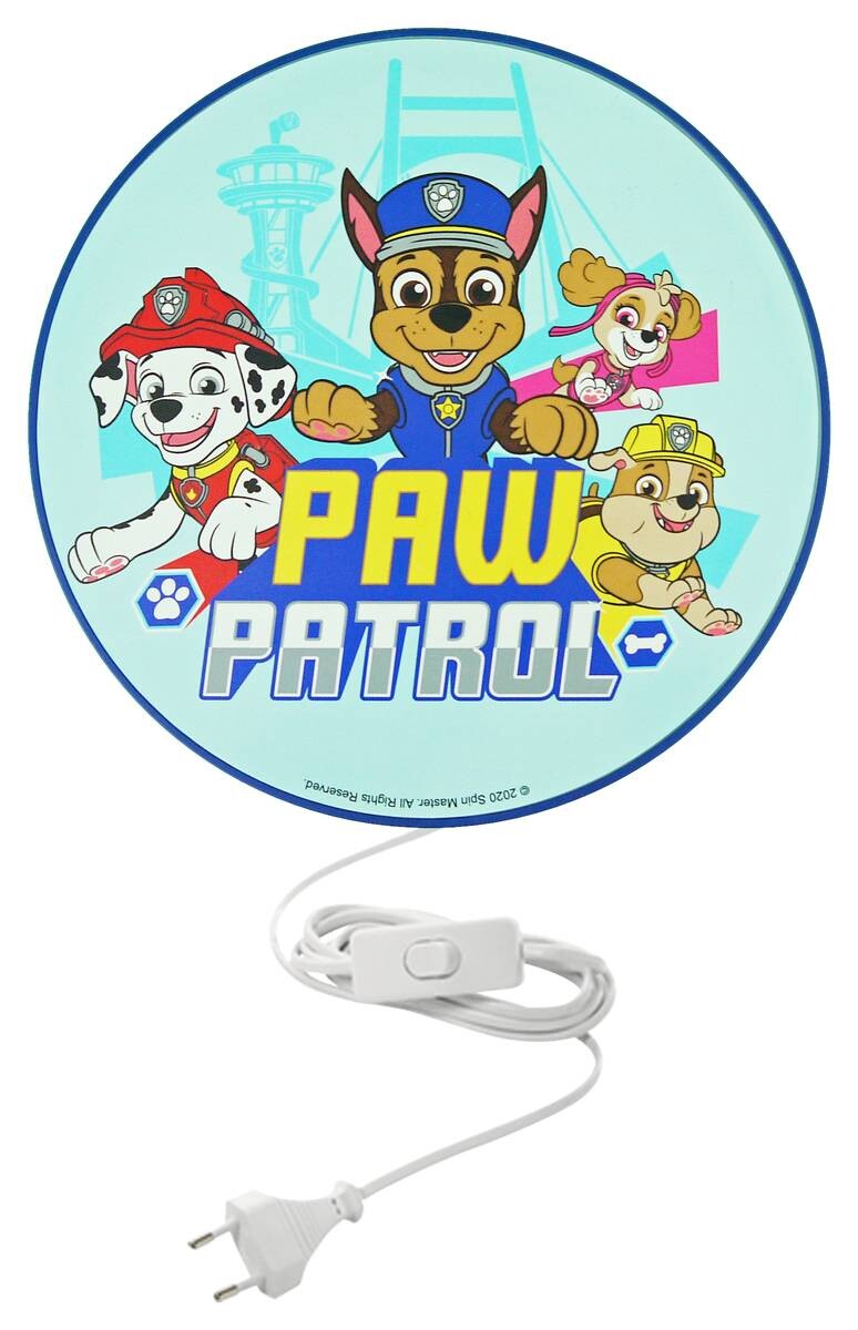 Niermann Kinderwandleuchte Paw Patrol multicolor D: ca. 25 cm E14 1 Brennstellen