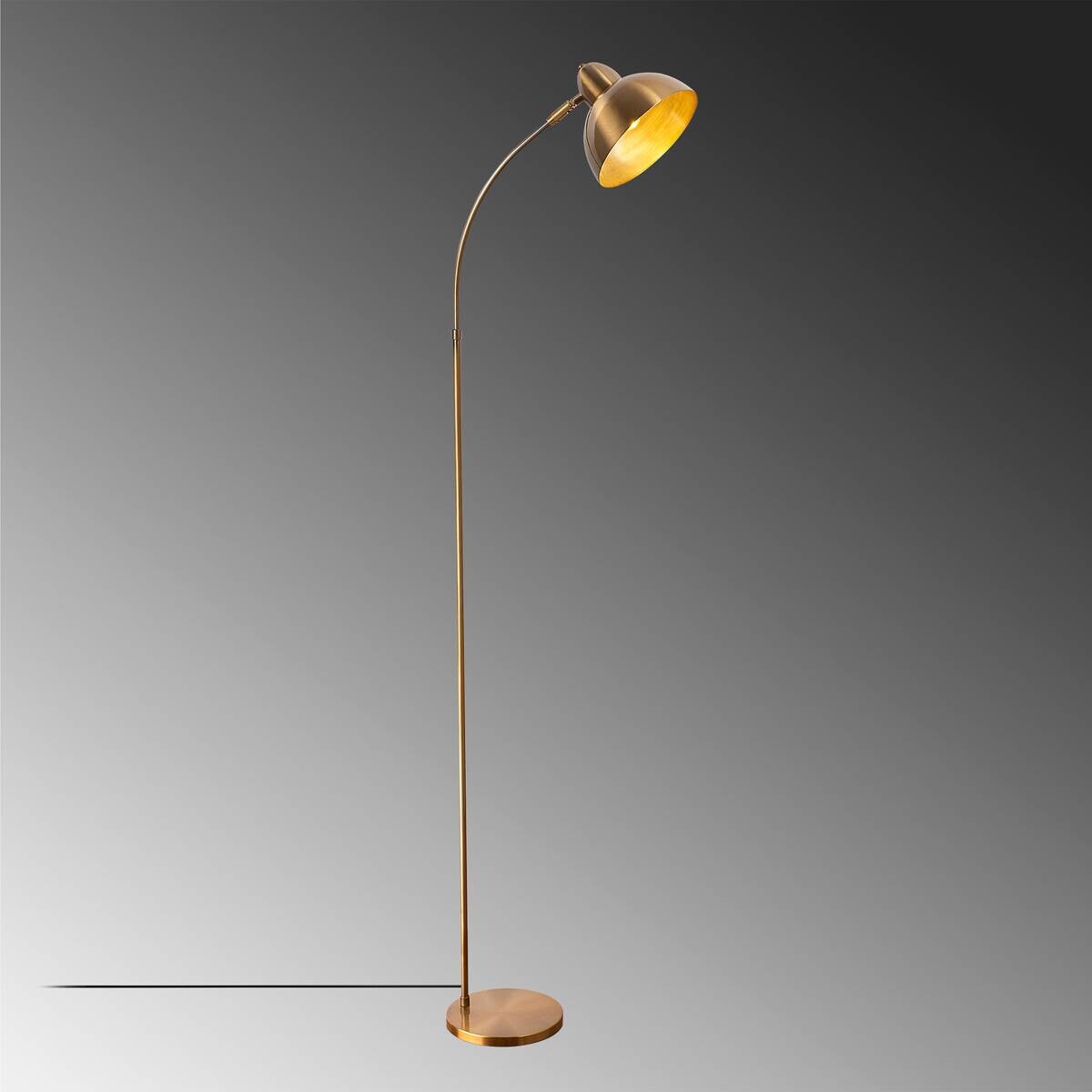 Opviq Stehlampe Varzan bronze Metall B/H/T/L/D: ca. 43x162x43x20x21 cm E27 1 Brennstellen