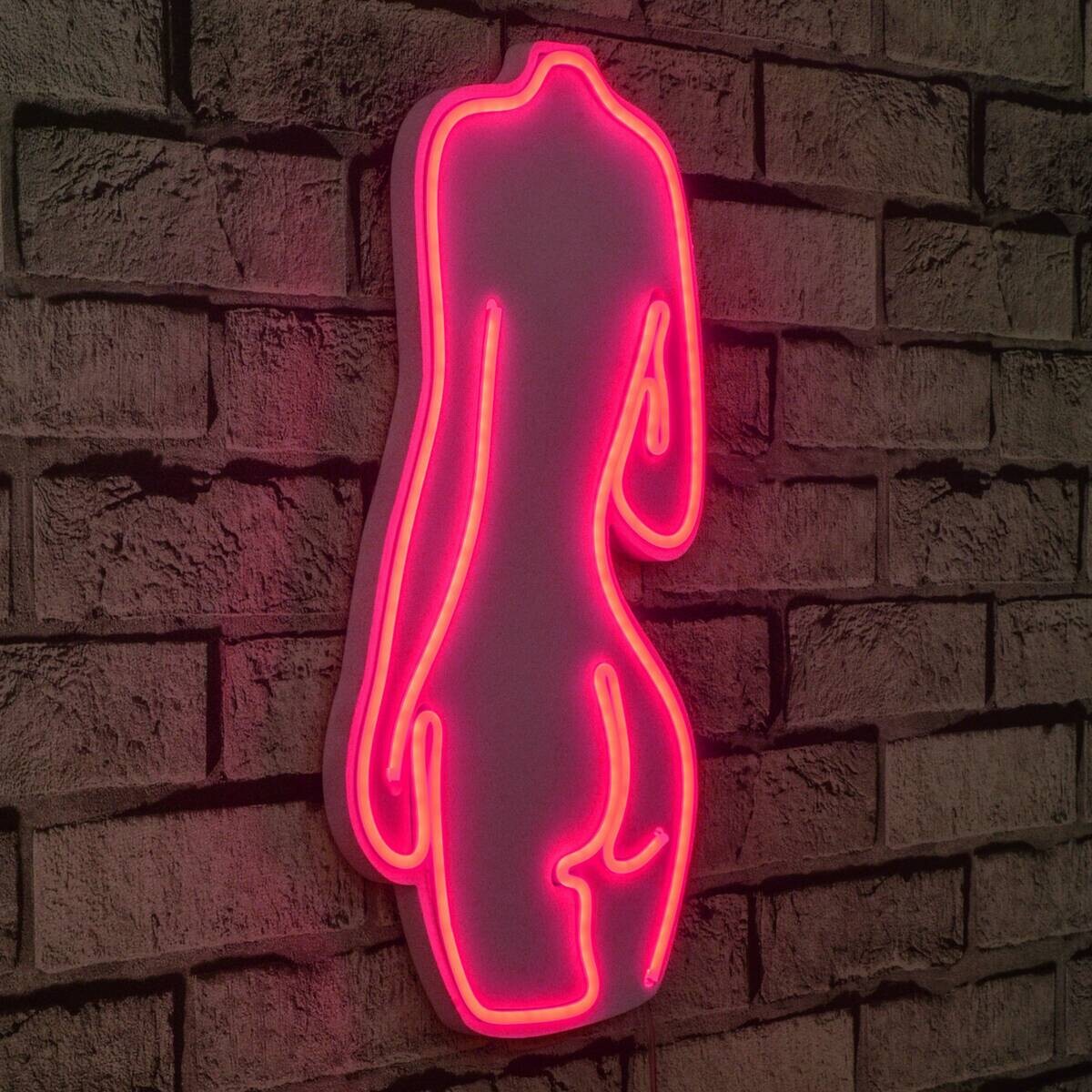 Opviq LED-Wandleuchte rosa PVC B/H/T/L: ca. 22x42x2x22 cm